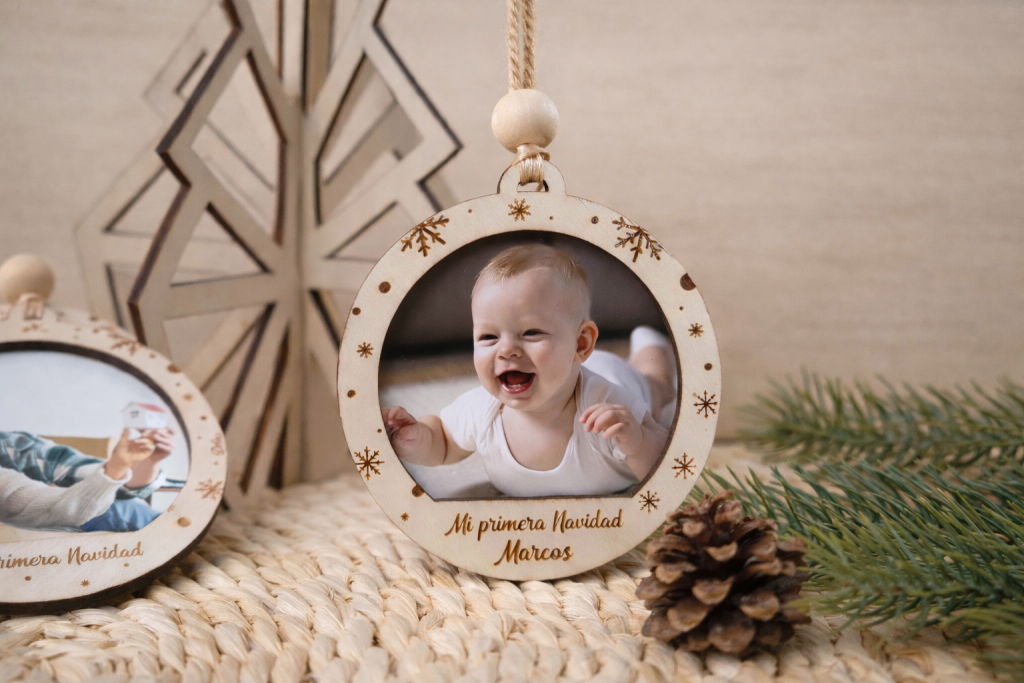 Bola de Navidad personalizada con foto Mi primera Navidad
