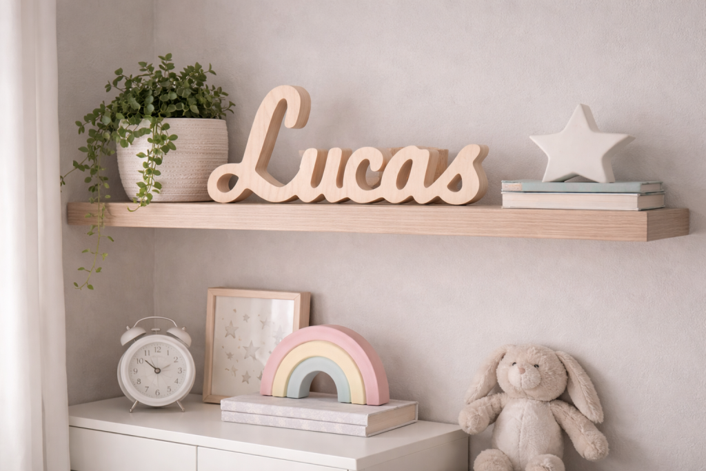 Letras decorativas de madera
